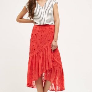 Anthropologie Pescara Midi Skirt